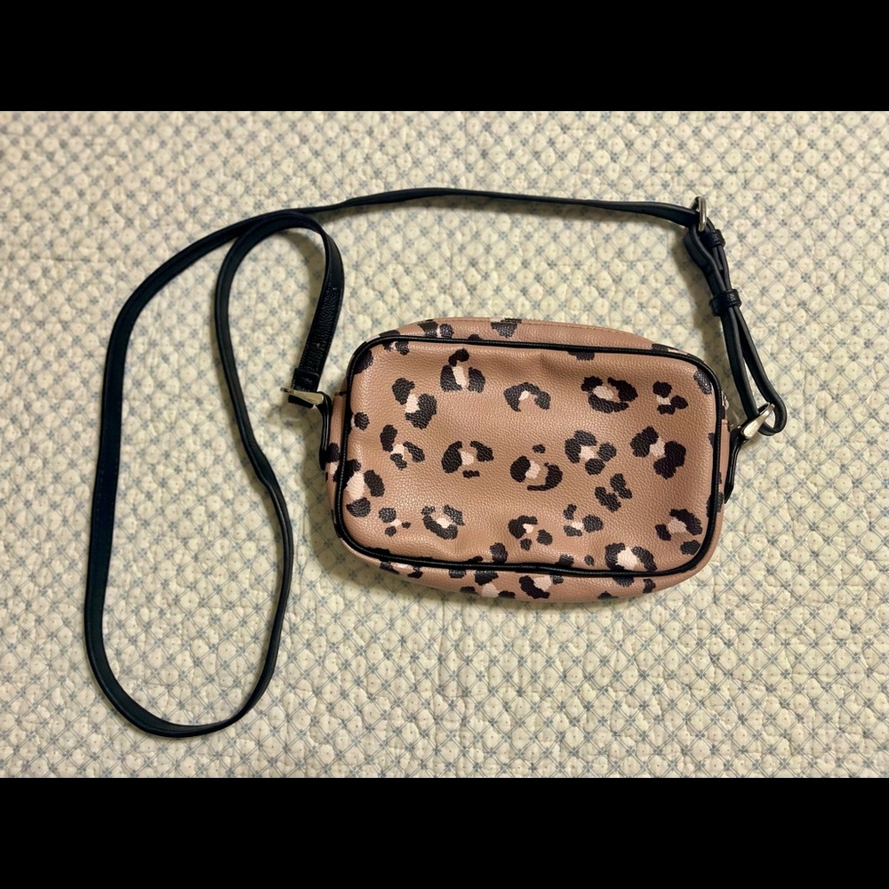 Target Brand Leopard Print Crossbody Purse Gem